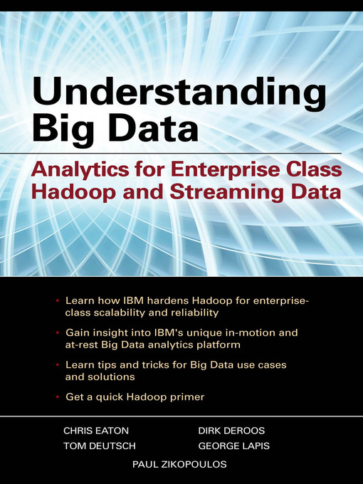 Title details for Understanding Big Data by Paul Zikopoulos - Available